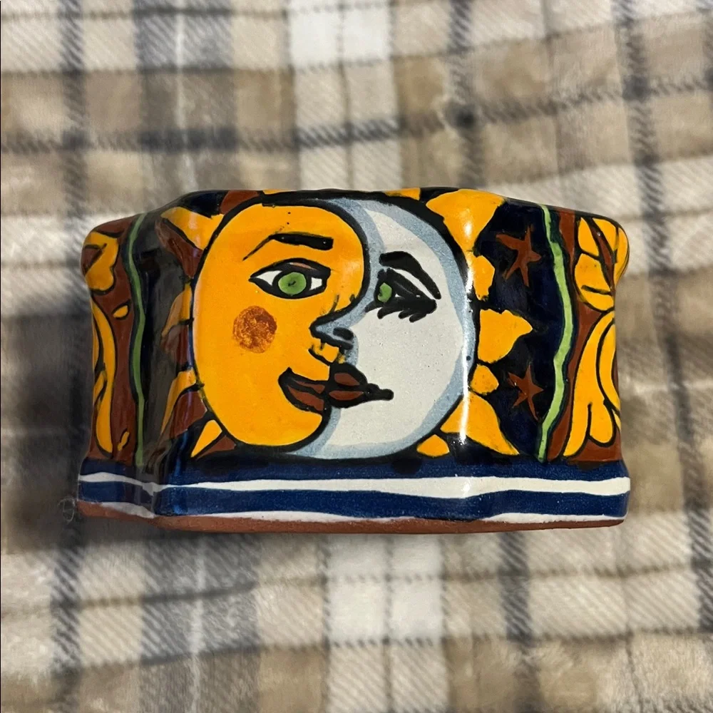 Vintage Sun and Moon Pottery Set